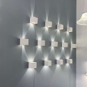 lampada a muro moderno a buon mercato dimmerabile - Cubic blanc