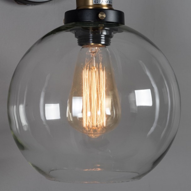 Lampada ombra singolo trasparente - Olivia