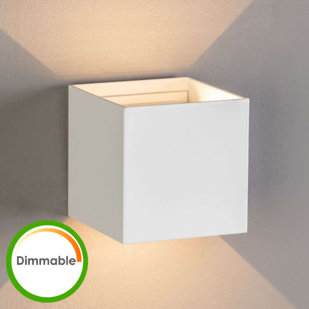 cubo funzione dimmerabile lampada a muro - Cubic blanc