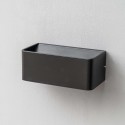 Nero rettangolare si lampada a muro - Quadra