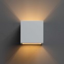 intonaco cubo bianco si lampada a muro - Nevada