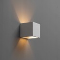 cubo bianco quadrato si lampada a muro - Nevada