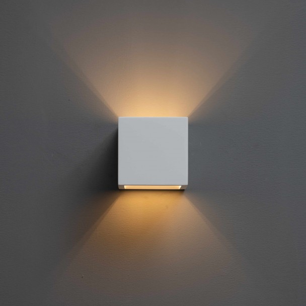 cubo bianco muro sconce - Nevada