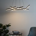Grande sospensione a LED nera