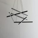 Bella sospensione di design con aste intrecciate