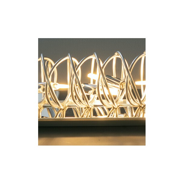 Applique da parete cromo lunga 62 cm – design...