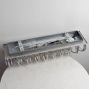 Applique da parete cromo lunga 62 cm – design Memphis
