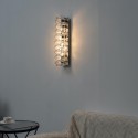 Applique da parete cromo lunga 62 cm – design Memphis