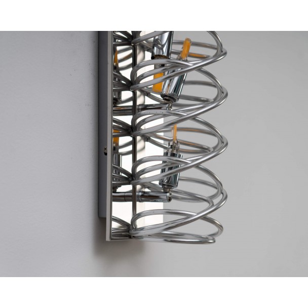 Applique da parete cromo lunga 62 cm – design...