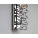 Applique da parete cromo lunga 62 cm – design Memphis