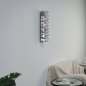 Applique da parete cromo lunga 62 cm – design Memphis