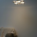Plafoniera bianca quadrata a LED