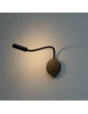 Lampada da lettura LED orientabile nera - Norma