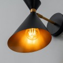 Applique per interni con effetto foglia doro