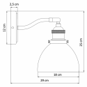 Applique da parete con finitura in ottone