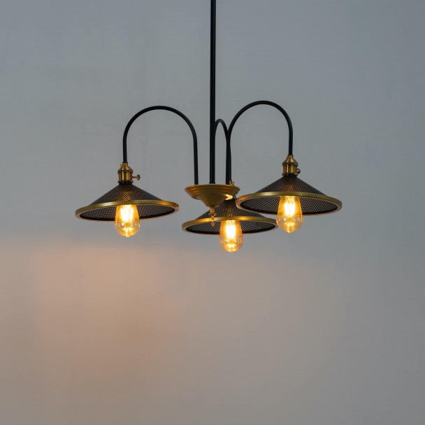 Sospensione vintage con un tocco di ottone