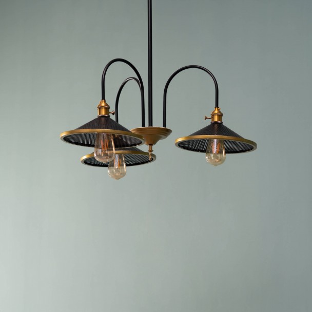 Lampada a sospensione a tre lampadine E27