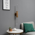 Lampada da parete longitudinale con due lampadine