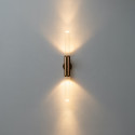 Lampada da parete moderna in metallo e vetro