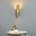 Lampada da parete in ottone placcato oro