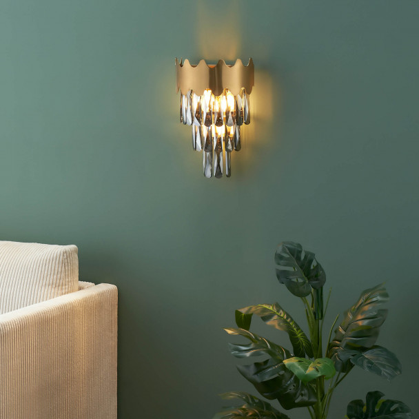 Lampada da parete in cristallo Prestige