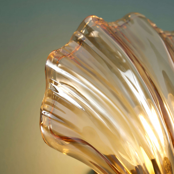 Lampada da parete con copertura della lampadina in vetro