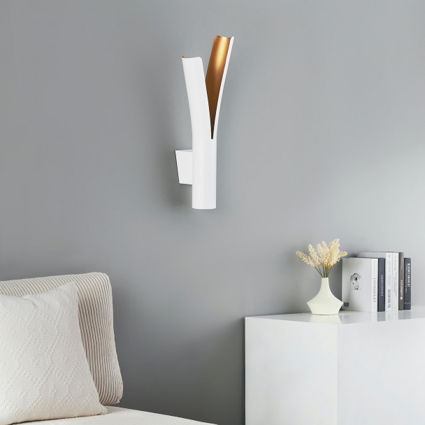 Lampada da parete a V di design