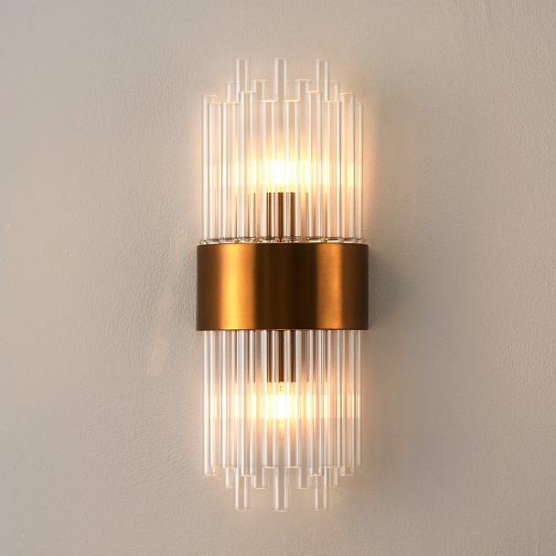 Lampada da parete in oro