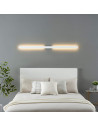 Applique ultra design minimalista bianca LED 144 cm IP65 - Sambai