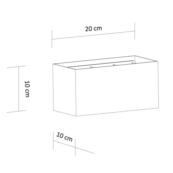 Applique a led per interni - Cubic