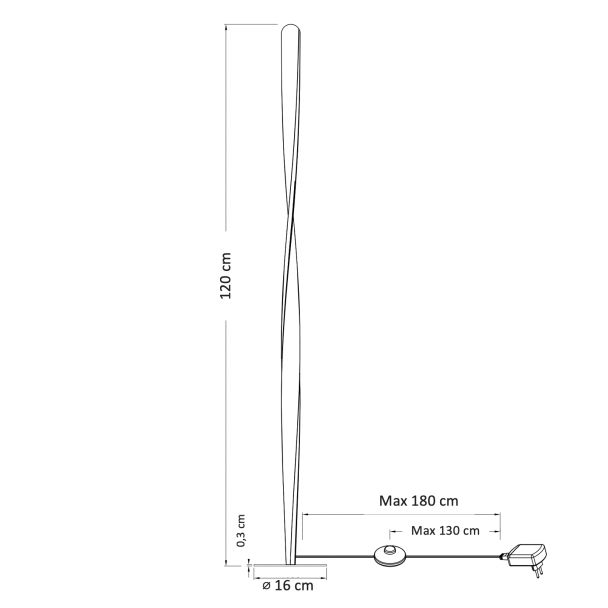 Lampada da terra a led - Mazen