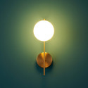Lampada da parete a sfera bianca - Neira