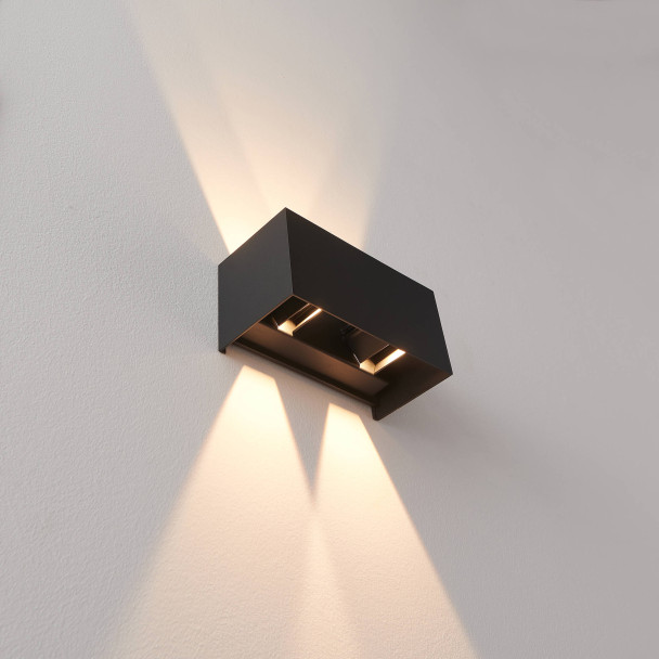 Applique rettangolare a led neri - Cubic