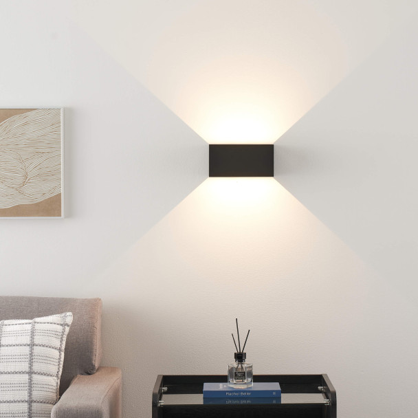 Lampada da parete integrata a led per esterni - Cubic