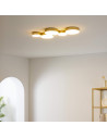 Plafoniera dorata moderna 5 spot luminosi LED - Skavi