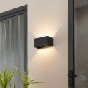 Applique nera LED design doppio - dimmerabile esterni - Cubic