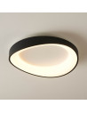 Plafoniera rotonda nera discreta LED dimmerabile - Belina