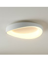 Plafoniera rotonda bianca essenziale LED dimmerabile 50 cm - Belina