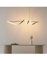 Grande sospensione spirale nera lunghezza 120 cm  - Lybella