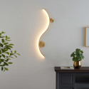 Applique con finitura in ottone lucido - Curva