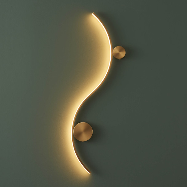 Applique con due basi rotonde - Curva