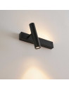 Applique nera testata da letto lampada da lettura sinistra  - Lodvi - SINISTRA
