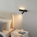 Lampada da parete a LED nera - Lodvi 