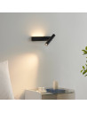 Applique nera testata da letto lampada da lettura destra - Lodvi - DESTRA