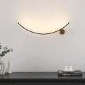 Lampada da parete curva con base rotonda - Curva