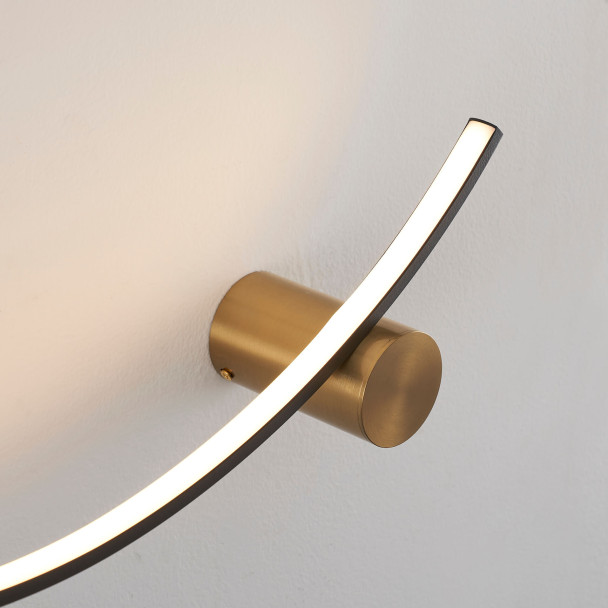 Applique LED integrata di colore bianco caldo - Curva