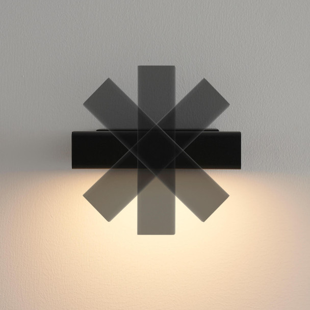 Lampada da parete nera IP20 - Salvi