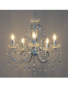 Lampadario di cristallo argento - Pavia