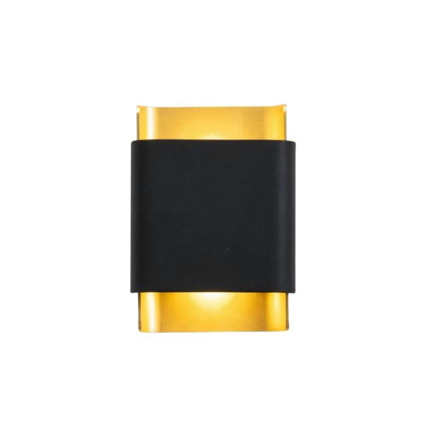 Parete light design in nero e oro - Manduria