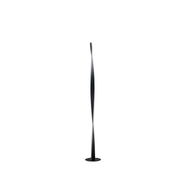 Lampadario nero LED dimmerabile attorcigliato - Mazen